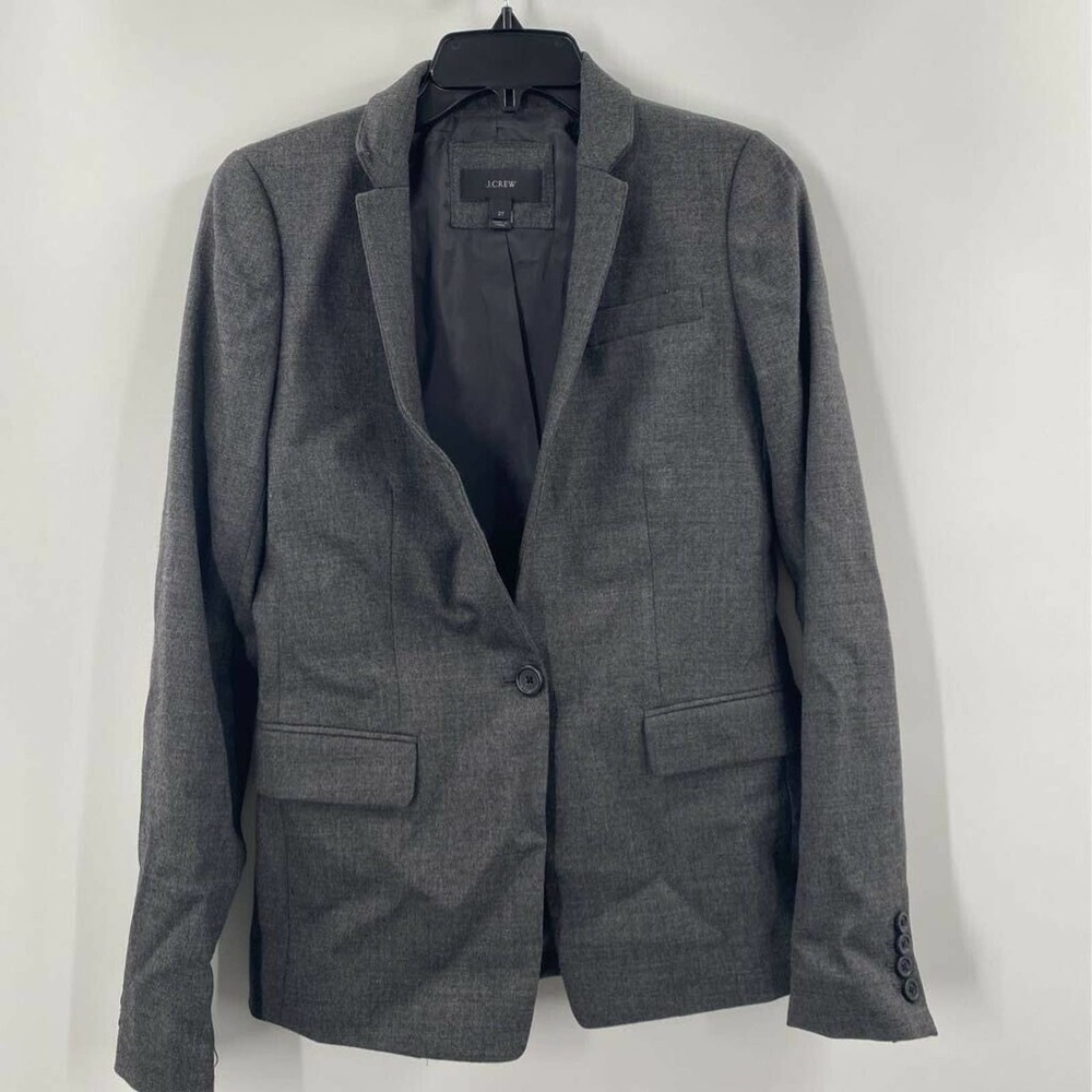 J.crew Suit Jacket Blazer Wool Blend
